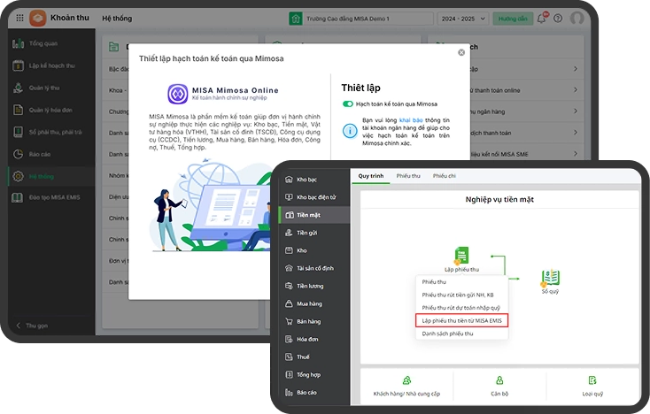 Kết nối MISA MIMOSA